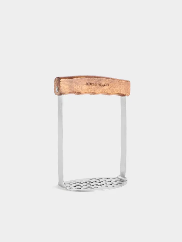 Пресс для пюре, 17 см, сталь/дерево, Walnut tree , image-1