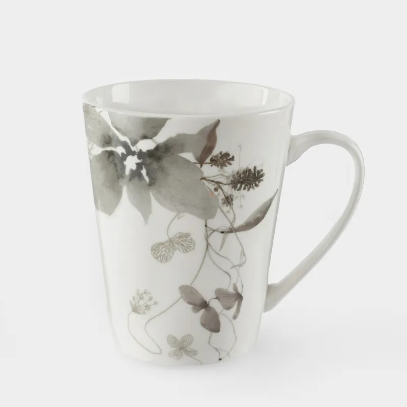 Саптыаяқ, 420 мл, фарфор N, Сұр гүлдер, Watercolor