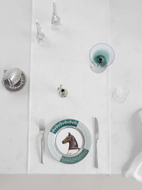 Үстел төсеніші, 40х160 см, жаккард, полиэстер, сарғылт-қоңыр, Қар ұшқындары, Snowflakes, image-4