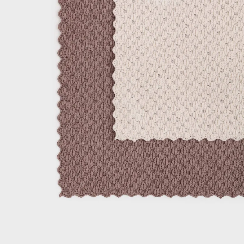 Тряпка для кухни, 30х30 см, 2 шт, микрофибра, коричневая/кремовая, Зерна, Clean, image-2