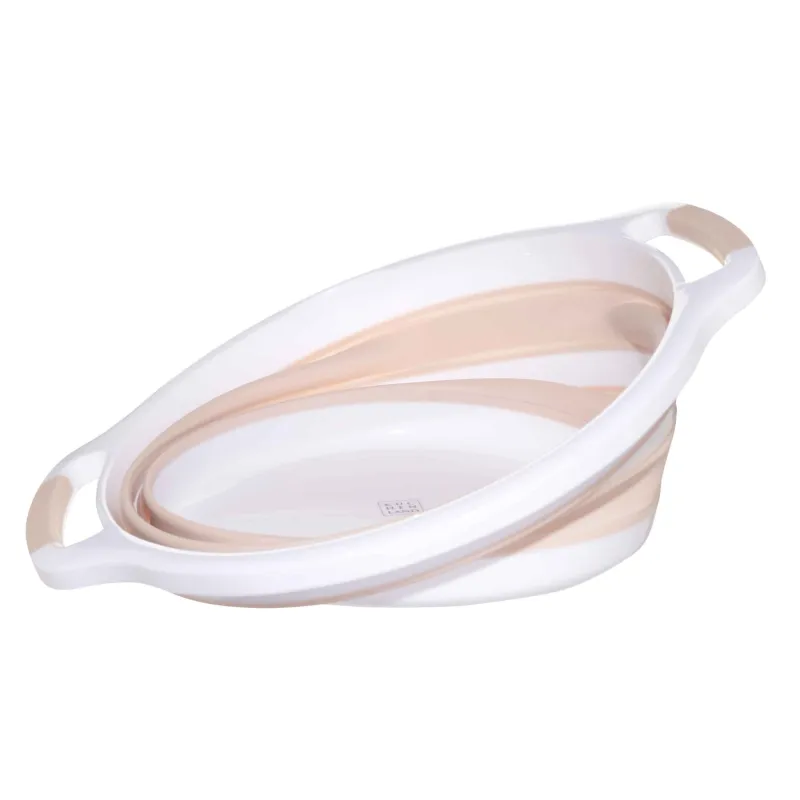 Жиналмалы бассейн, 10 л, пластик / резеңке, бежевый қызғылт, Foldaway, image-1