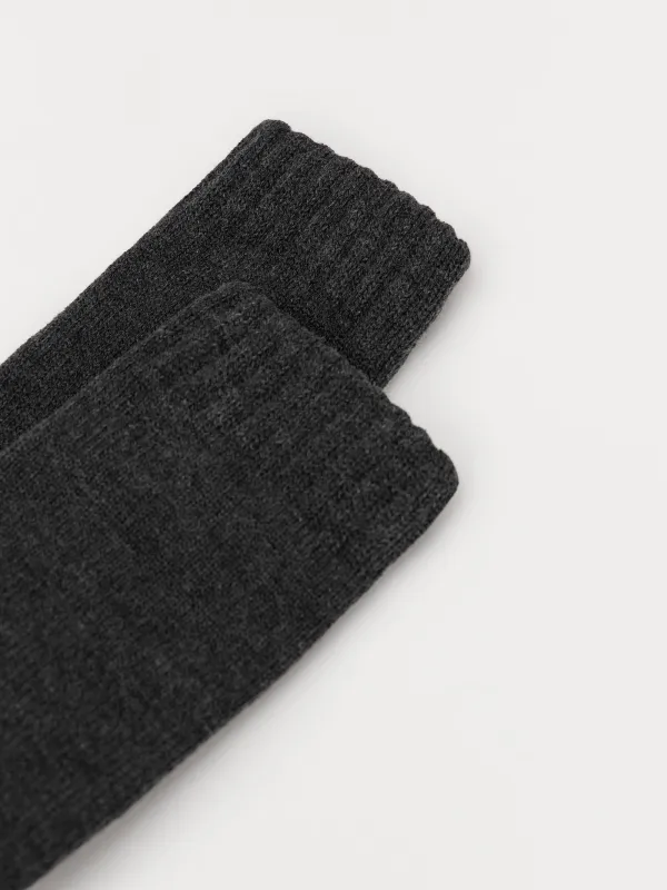 Ерлер тәпішке-шұлықтары, үйге арналған, өлшемі 39-42, акрил/полиэстер, қою сұр, Hot winter, image-3