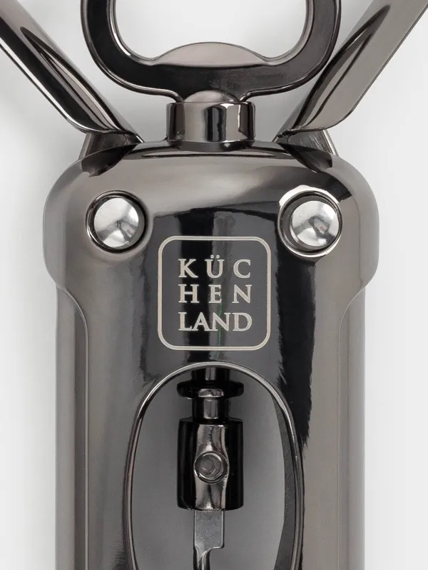 Иінтіректі штопор, 18 см, металл, қою сұр, Titanium, image-5