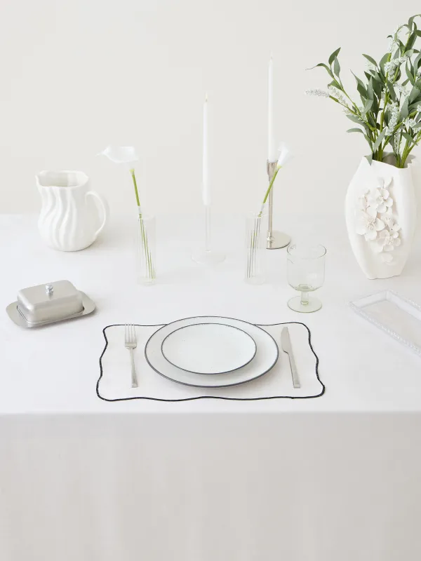 Салфетка под приборы, 30х45 см, бархат, Velvet framed, image-1