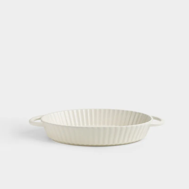 Пісіруге арналған ыдыс, 31х22 см, керамика, сопақ, сүт түстес, Cakes ivory