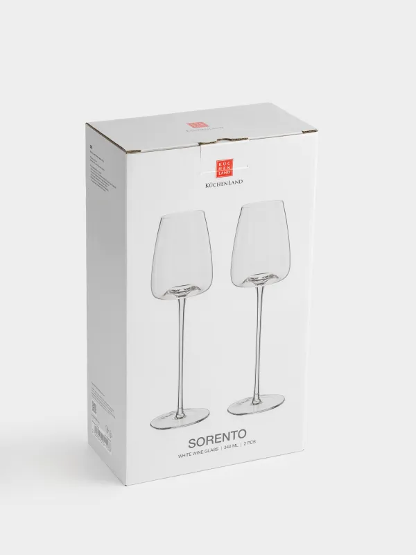 Ақ шарап бокалы, 340 мл, 2 дана, хрусталь шыны, Sorento, image-5