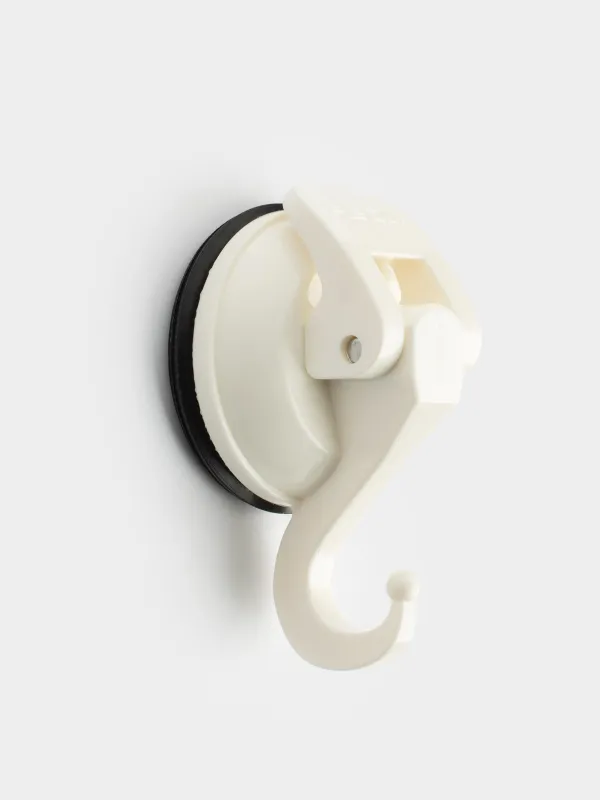 Вакуумдық сорғыш ілгегі, 7 см, пластик, ақ, Feca, image-1