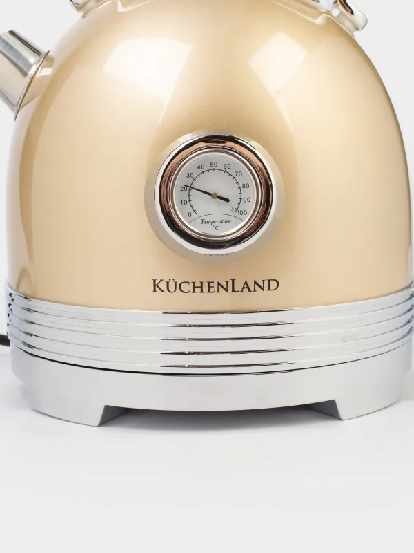 Шайнек, электрлік, 1,7 л, 1850-2200 Вт, болат/пластик, алтын, Vintage kitchen, image-4