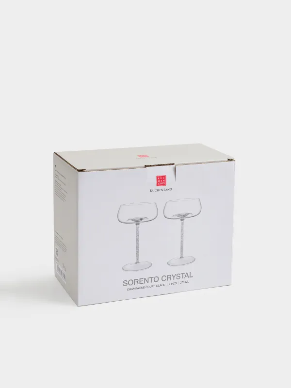 Шампан бокалы, 270 мл, 2 дана, шыны Б/страздар, Sorento crystal, image-4