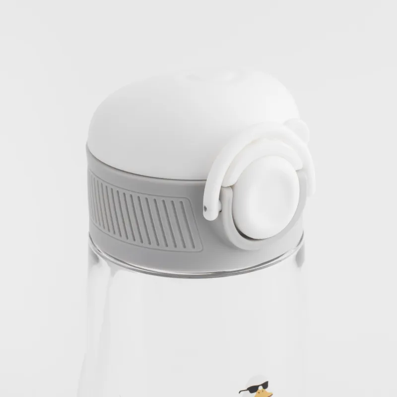 Бөтелке, балаларға арналған, 600 мл, тұтқасы бар, тритан, сұр, Қаз, Kiddy, image-4