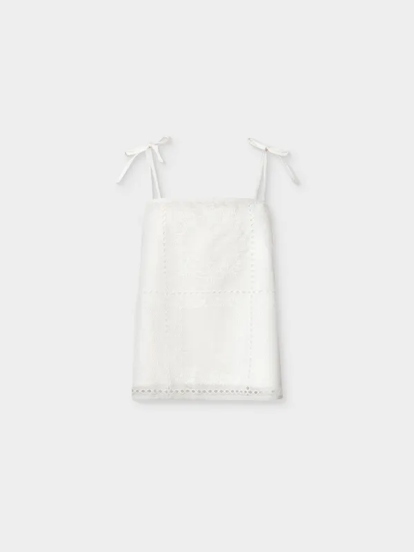 Әйелдер блузасы, өлшемі XS, белдіктері бар, тенсель/полиэстер К, сүт түстес, Lysandra, image-4