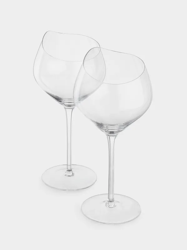 Қызыл шарап бокалы, 480 мл, 2 дана, кристалды шыны, Charm L wavy, image-1