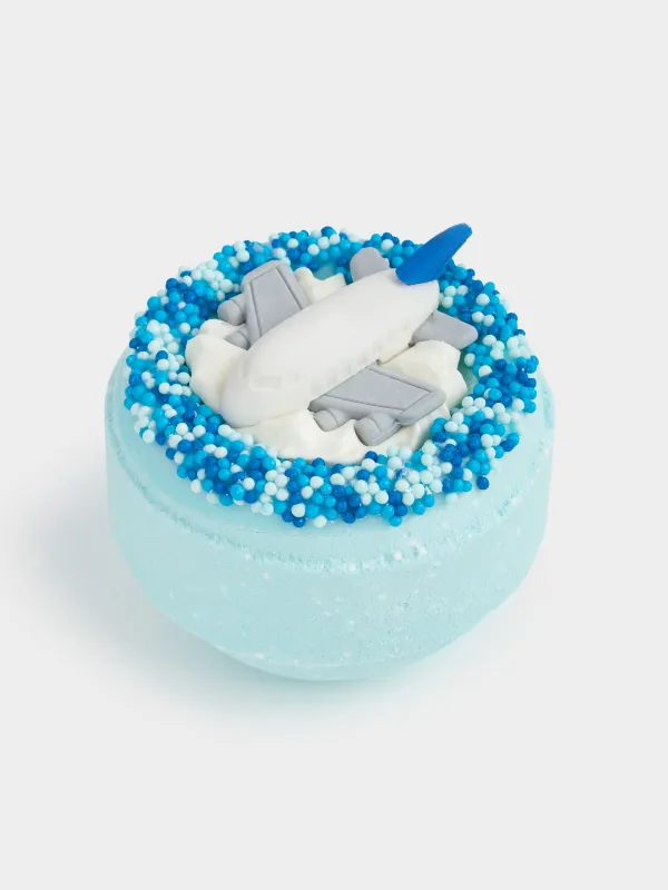 Ваннаға арналған бомба, 130 гр, ойыншықпен, көк, Ваниль, Ұшақ, Traffic, image-2