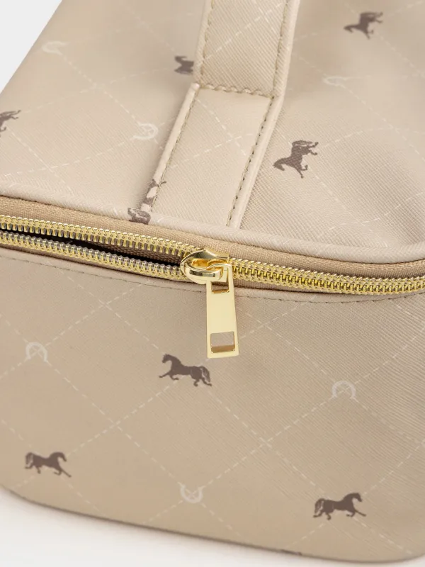 Косметичка, 25х13 см, с ручкой, Лошади, Beauty horse, image-2