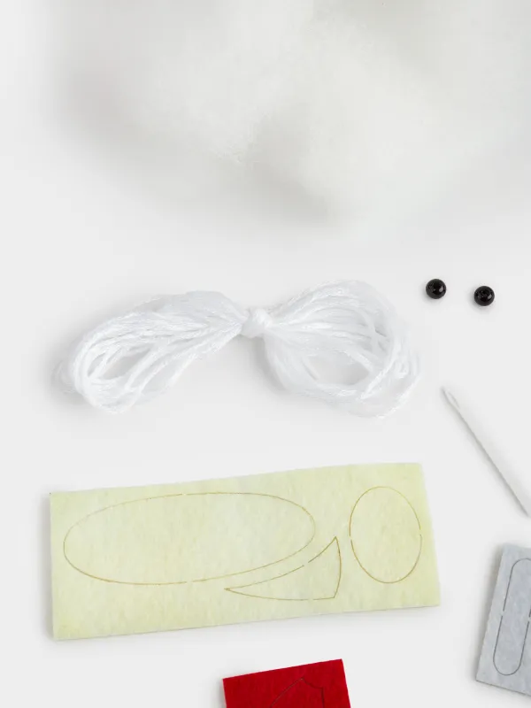 Шығармашылық жиынтығы, 13х15 см, қолөнер, киіз/мақта, Бас киім киген тиін, Creativity, image-2