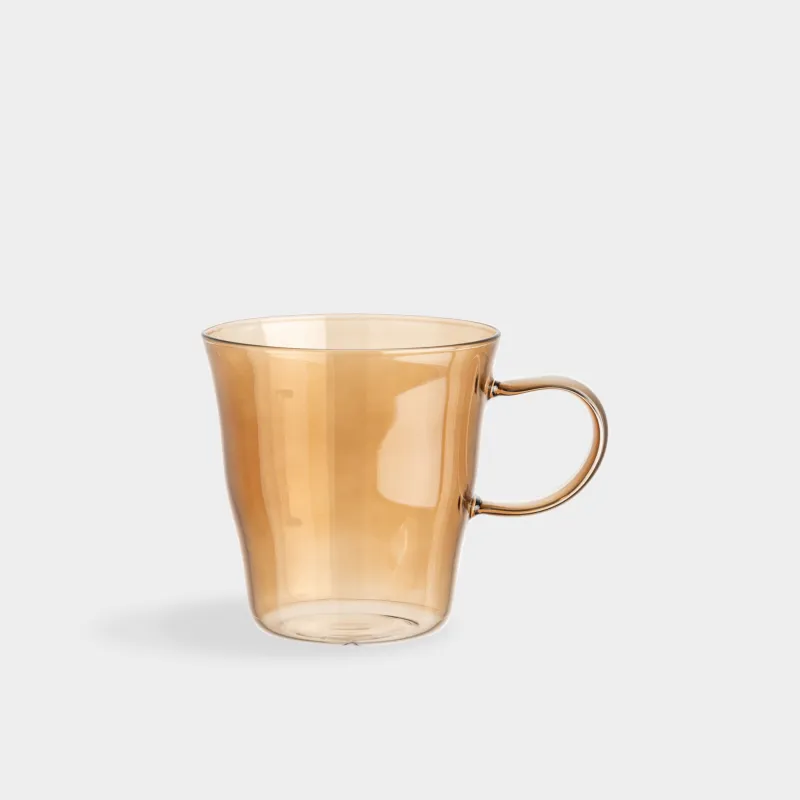 Саптыаяқ, 400 мл, шыны Б, янтарь, Мыжылған әсер, Crumple color