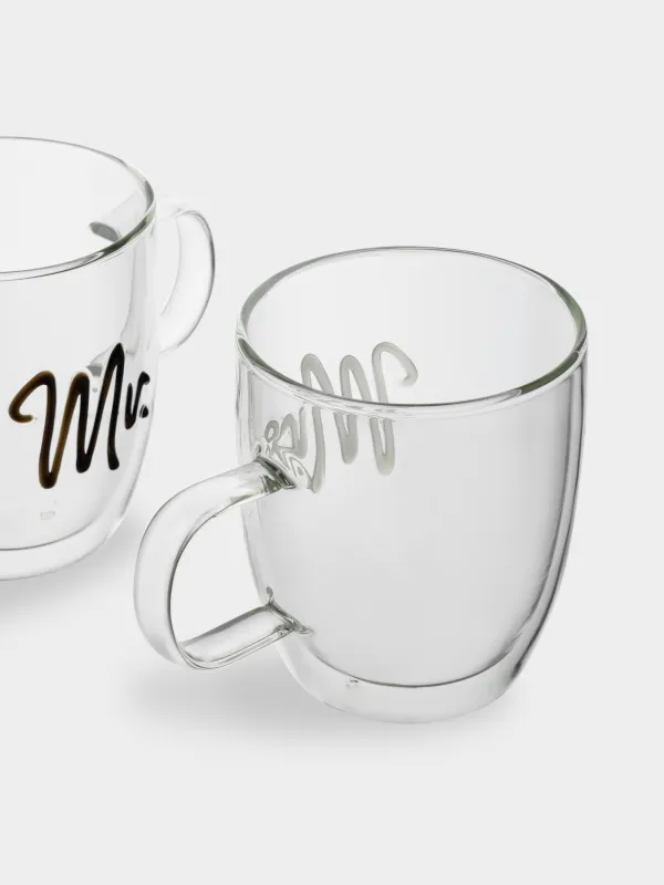 Саптыаяқ, 440 мл, 2 дана, шыны Б, Mr & Mrs, Air decor, image-3