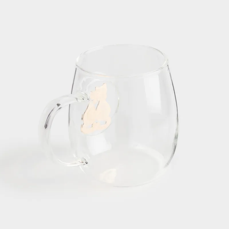 Саптыаяқ, 470 мл, қасығы бар, металлдан жасалған шыны, мысықтар, Lux elements, image-2