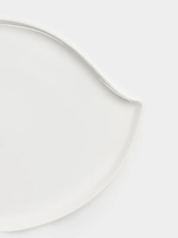 Тіскебасар тәрелкесі, 20x15 см, фарфор P, ақ, Жапырақ, Blomblad, image-3