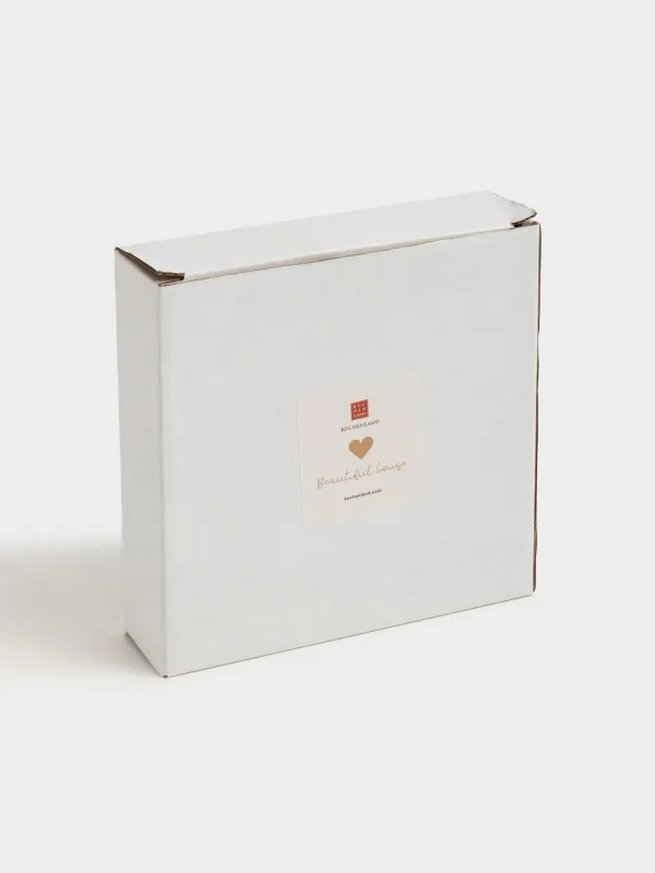 Кесе, 14х3 см, керамика, сүт және алтын түстес, Әдемі үй, Snow sparks, image-6