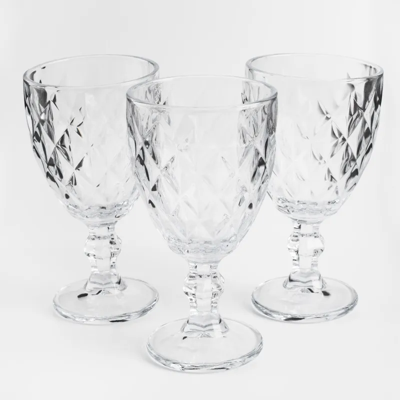 Бокал-кубок для вина, 360 мл, 6 шт, стекло Р, Rhomb, image-0