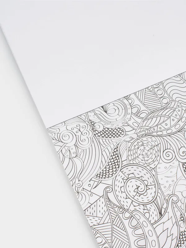 Бояуға арналған альбом, 21х21 см, 24 парақ, жарқыраған, Гүлдер мен жануарлар, Draw creative, image-4