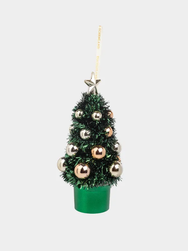 Игрушка елочная, 17 см, Ель с шарами, Tinsel christmas, image-1
