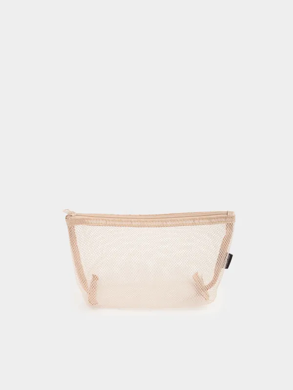 Косметикалық сөмке, 24х14 см, полиэстер, сарғылт-қоңыр, Тор, Easy Travel, image-0