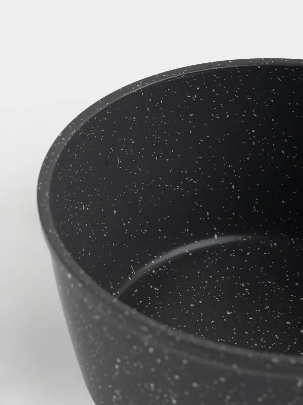 Ковш, 16 см, 1,2 л, с крышкой, съемная ручка, с покрытием, алюминий, черный, Scandia, image-5