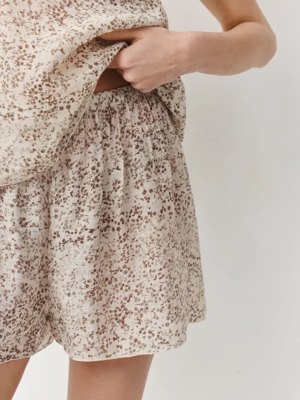 Әйелдер шорттары, үйге арналған, өлшемі S, вискоза/нейлон, сүт түстес, Нүктелер, Odelia, image-1