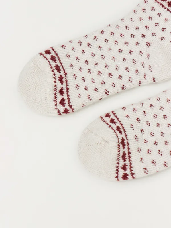 Әйелдер шұлықтары, өлшемі 36-38, полиэстер, сүт түстес, қысқы өрнек, Fleece, image-2