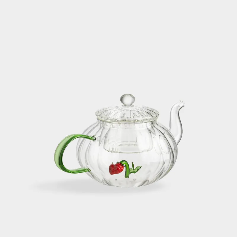 Шайнек, 1 л, шыны Б, жасыл тұтқа, Құлпынай, Camellia decor, image-2