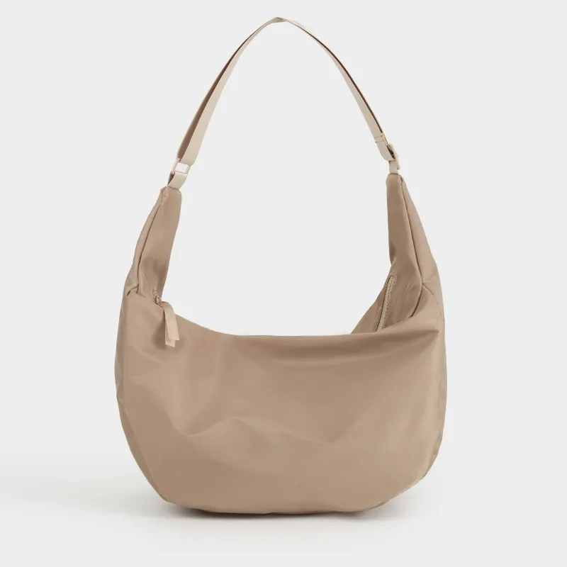 Сөмке, 24х40 см, реттелетін бауы бар, полиэстер, сарғылт-қоңыр, Basic, image-1