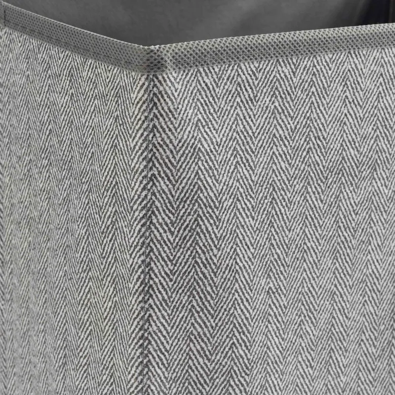 Заттарға арналған органайзер-қорап, 38х26 см, тұтқалары/қақпағы бар, тоқыма/пластик, сұр, Pedant new, image-5