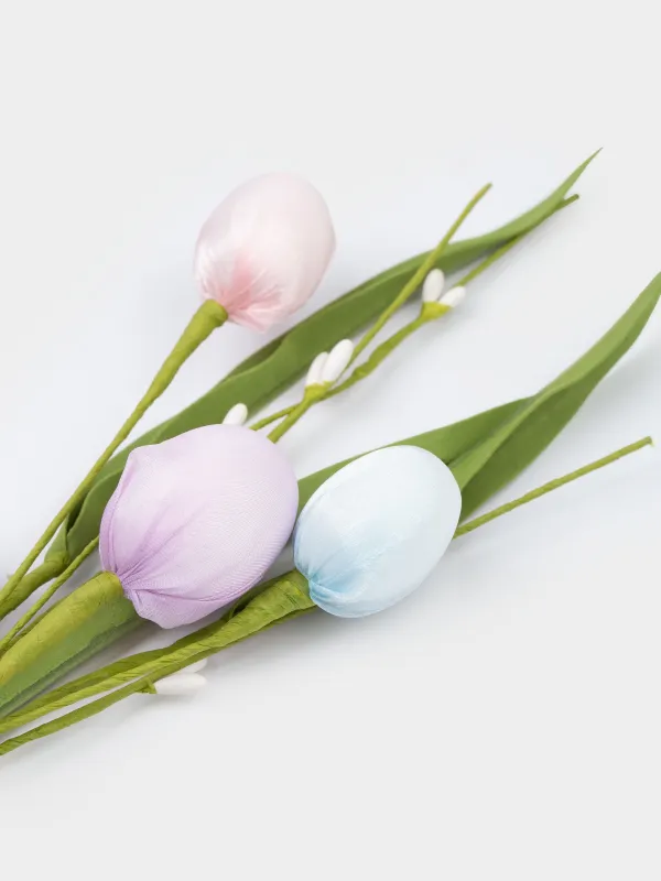 Ветка декоративная, 39 см, пенопласт/полиэстер, Пасхальные яйца, Flora Easter decor, image-2