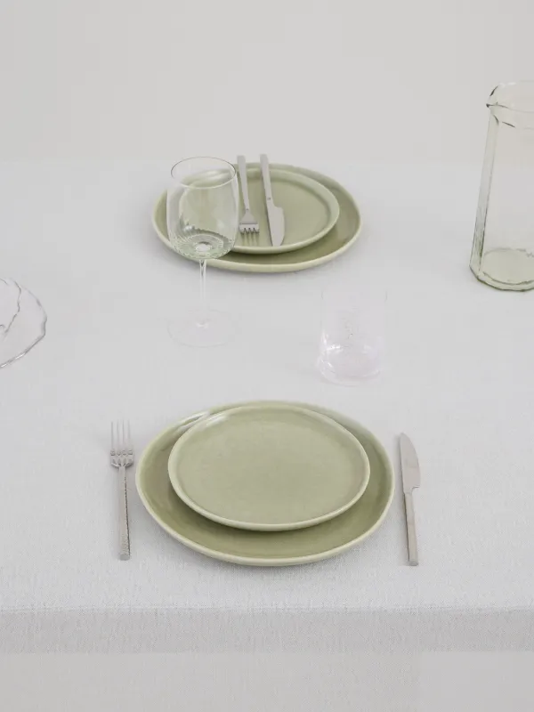 Скатерть, 170х250 см, полиэстер, белая, Hemstitch, image-1