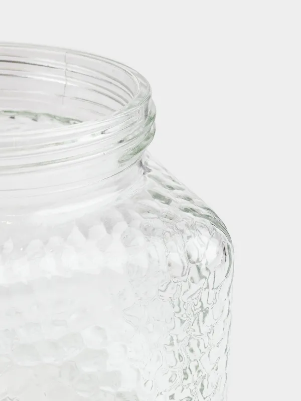 Сусымалы өнімдерге арналған құты, 1,2 л, шыны/ағаш, Ripply wood, image-4