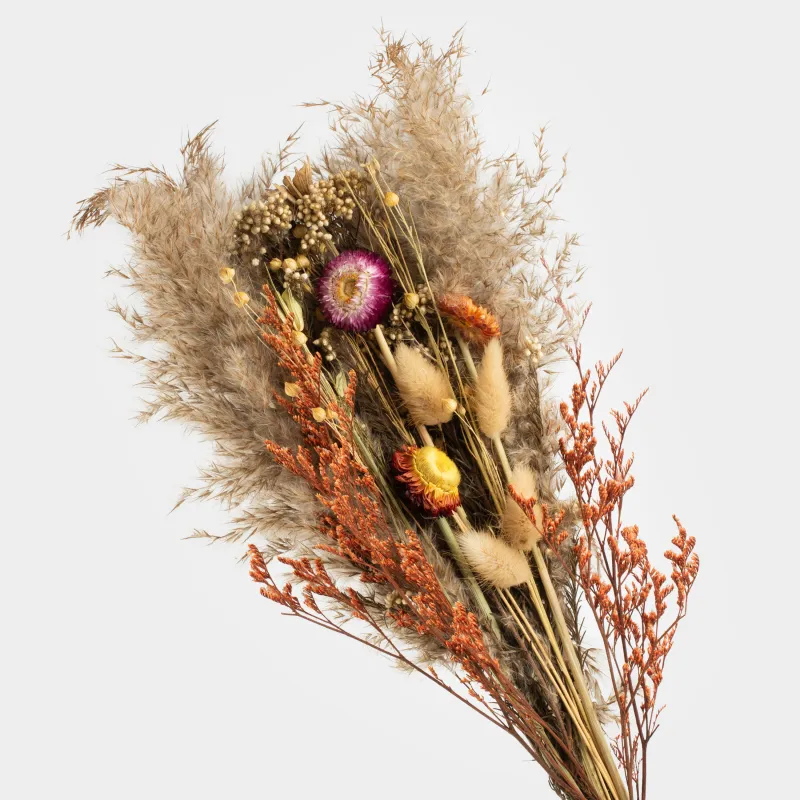 Букет декоративный, 60 см, сухоцветы, Разнотравье, Dried flower, image-1