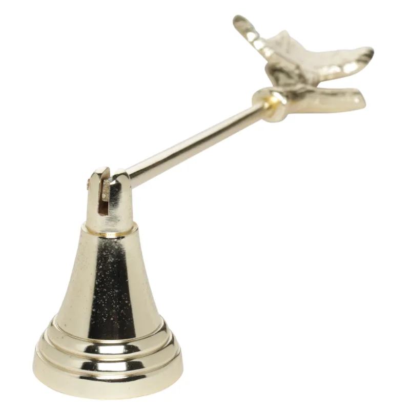 Шамды сөндіруге арналған қақпақ, 28 см, металл, алтын, Жапырақ, Fantastic gold, image-1