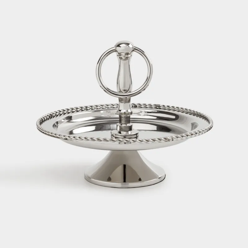 Пирожныйларға арналған тұғыр, 19х15 см, 1 деңгей, болат, күміс, Fantastic, image-0