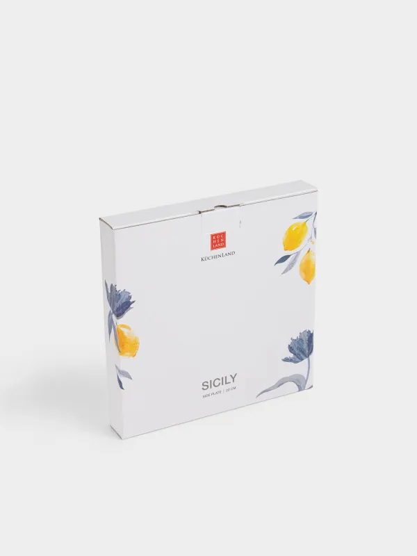 Тарелка закусочная, 20 см, Цветок, Sicily, image-7