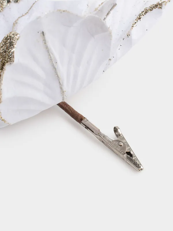 Украшение декоративное, 20 см, на клипсе, пластик, Flower decor, image-5