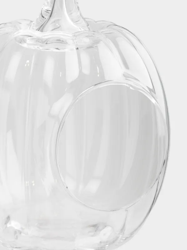 Кәмпит ыдысы, 17х22 см, шыны, Асқабақ, Clear, image-2