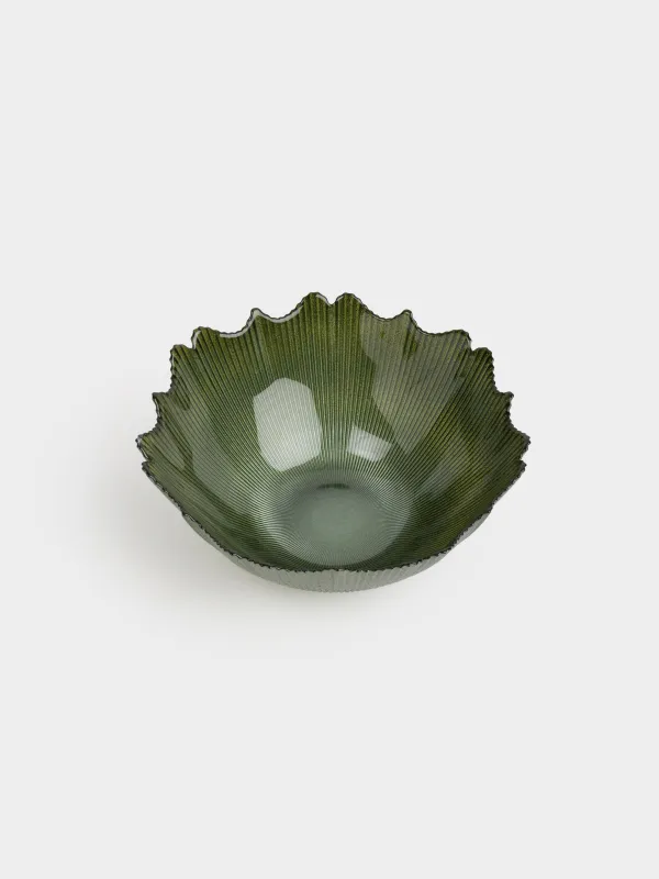 Салатник, 25х10 см, 1,9 л, стекло Р, зеленый, Ribby color, image-3