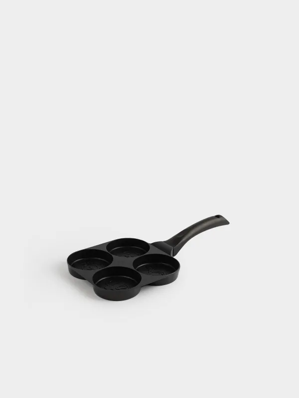 Жұмыртқа мен құймаққа арналған таба, 19 см, 4 бөлім, жабыны бар, алюминий, Жануарлар, Action, image-0