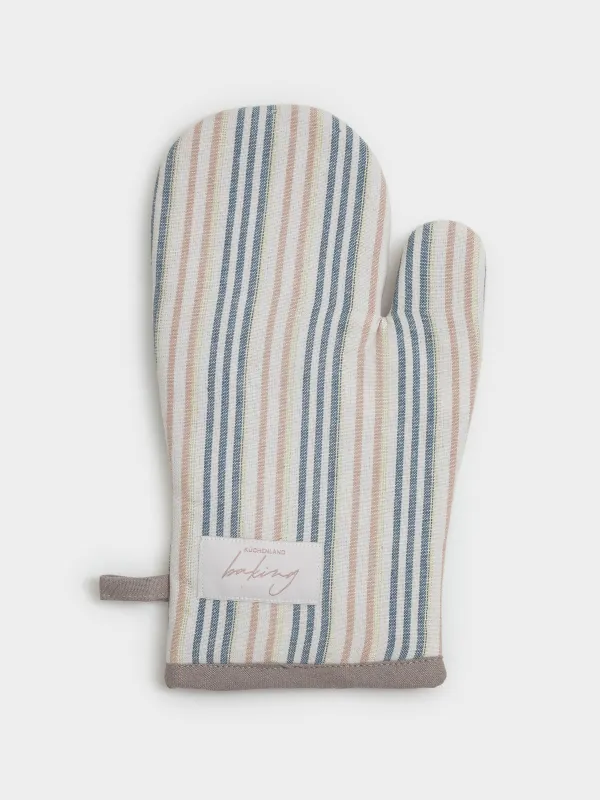 Ыдыс ұстағыш-қолғап, 18х30 см, мақта, сарғылт-қоңыр, Жолақтар, Stripes kitchen, image-0