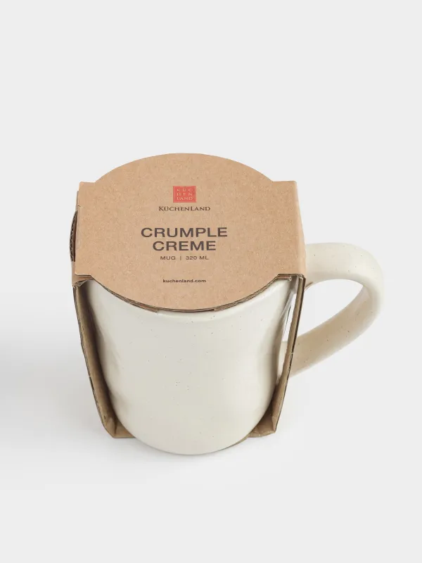 Саптыаяқ, 280 мл, керамика, сүт түстес, Crumple creme, image-4