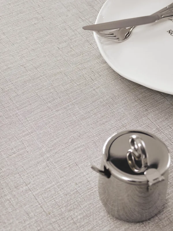 Дастархан, 170х250 см, шашақтары бар, полиэстер, сұр меланж, Beverin, image-5