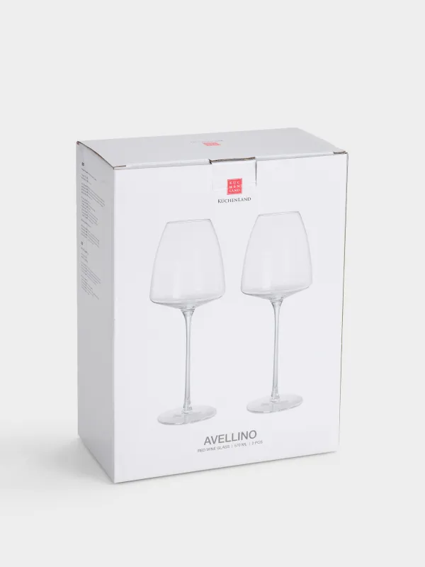 Қызыл шарап бокалы, 860 мл, 2 дана, кристалды шыны, Avellino, image-5
