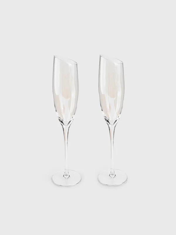 Бокал для шампанского, 2 шт, с перламутром, Charm L polar, image-0